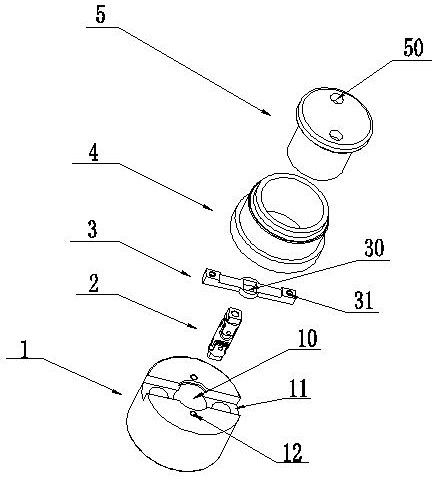 Necking die for water sealing neck machining and necking machining method