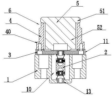 Necking die for water sealing neck machining and necking machining method