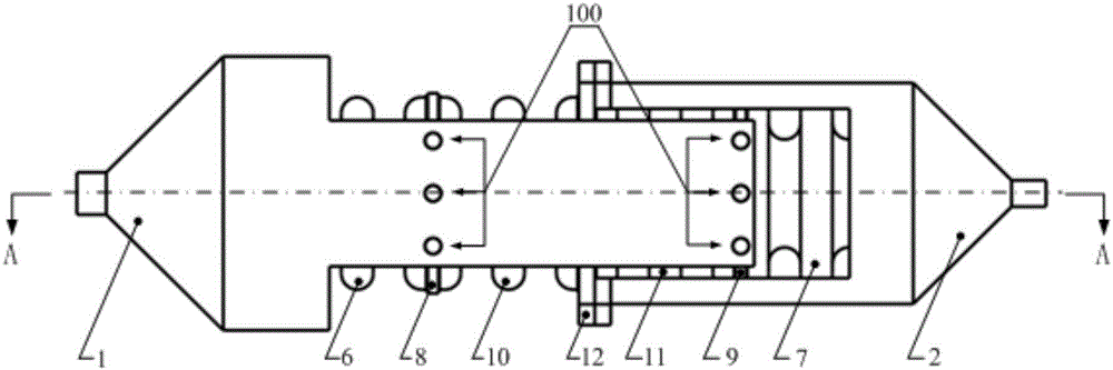 A kind of liquid damping vibration isolator for satellite