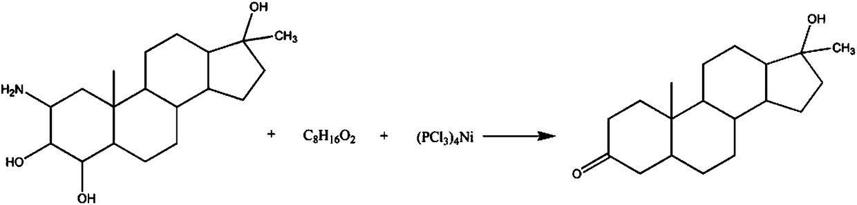 Synthetic method for hormone intermediate androsten-17alpha-methyl-17beta-ol-3-one