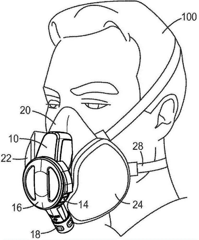 Powered exhaust apparatus for a personal protection respiratory device