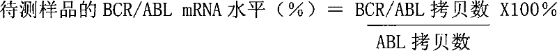 Kit for quantitatively detecting BCR/ABL mRNA level