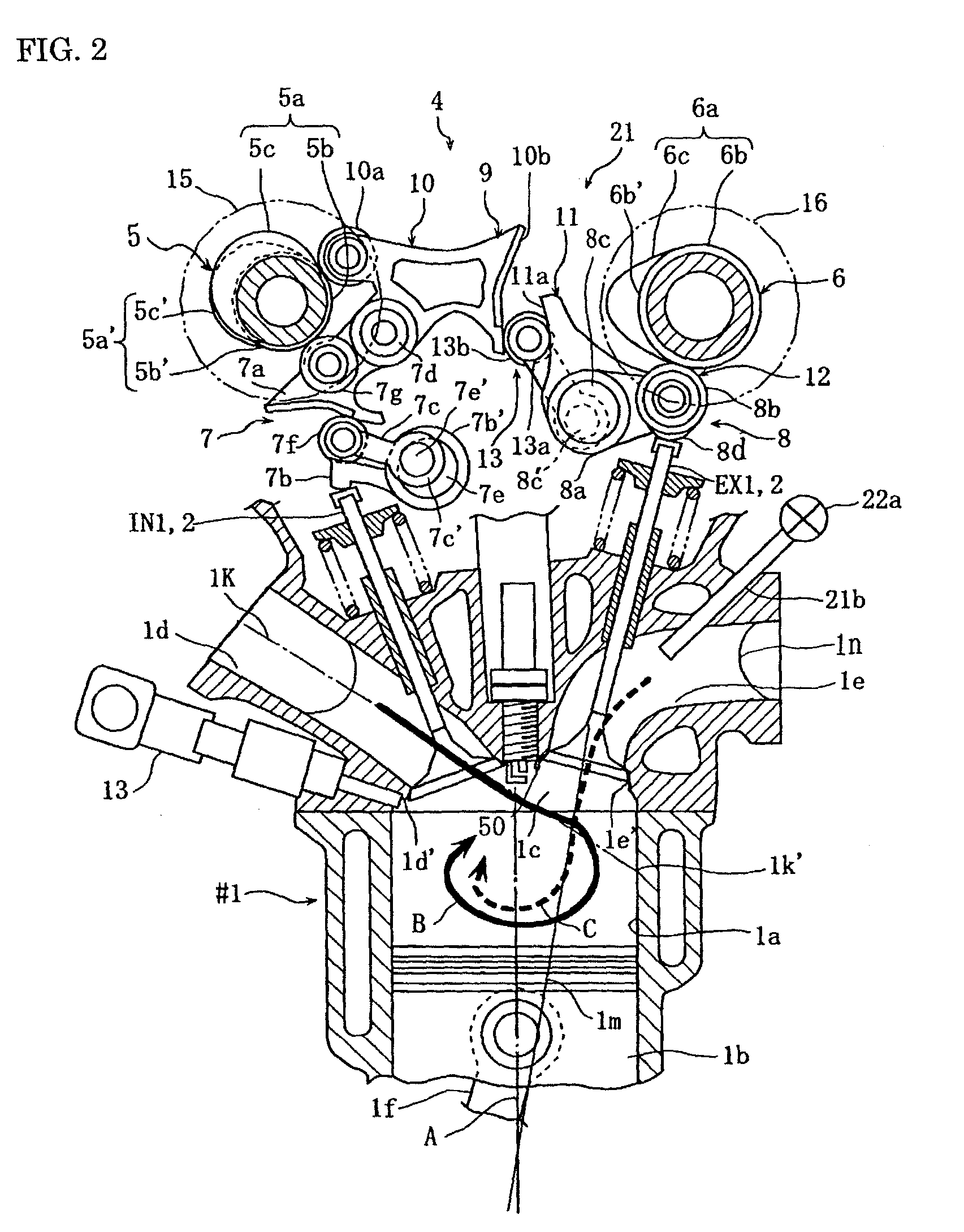 Four-cycle engine