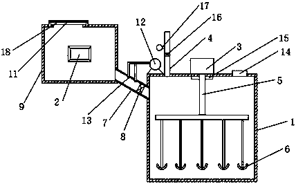 Device for producing biogas by straw fermentation