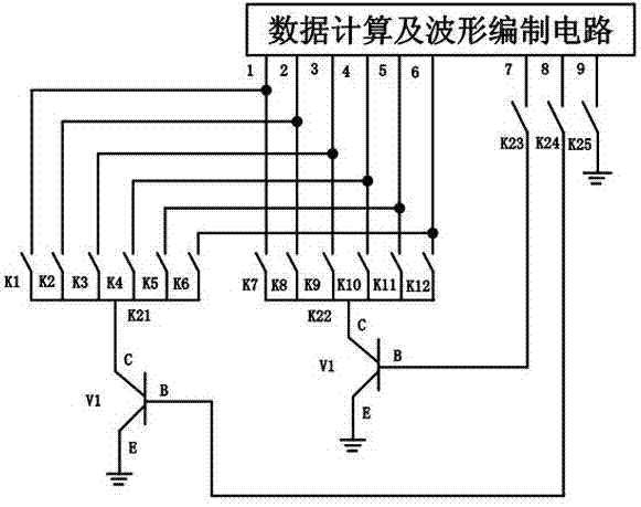 Power system three-phase two-waveform adjustable phase angle signal generating equipment
