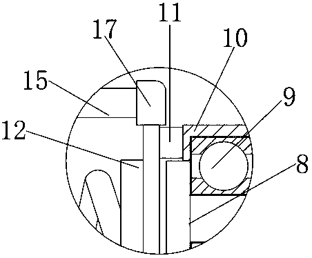 Detachable web curtain deviation preventing device