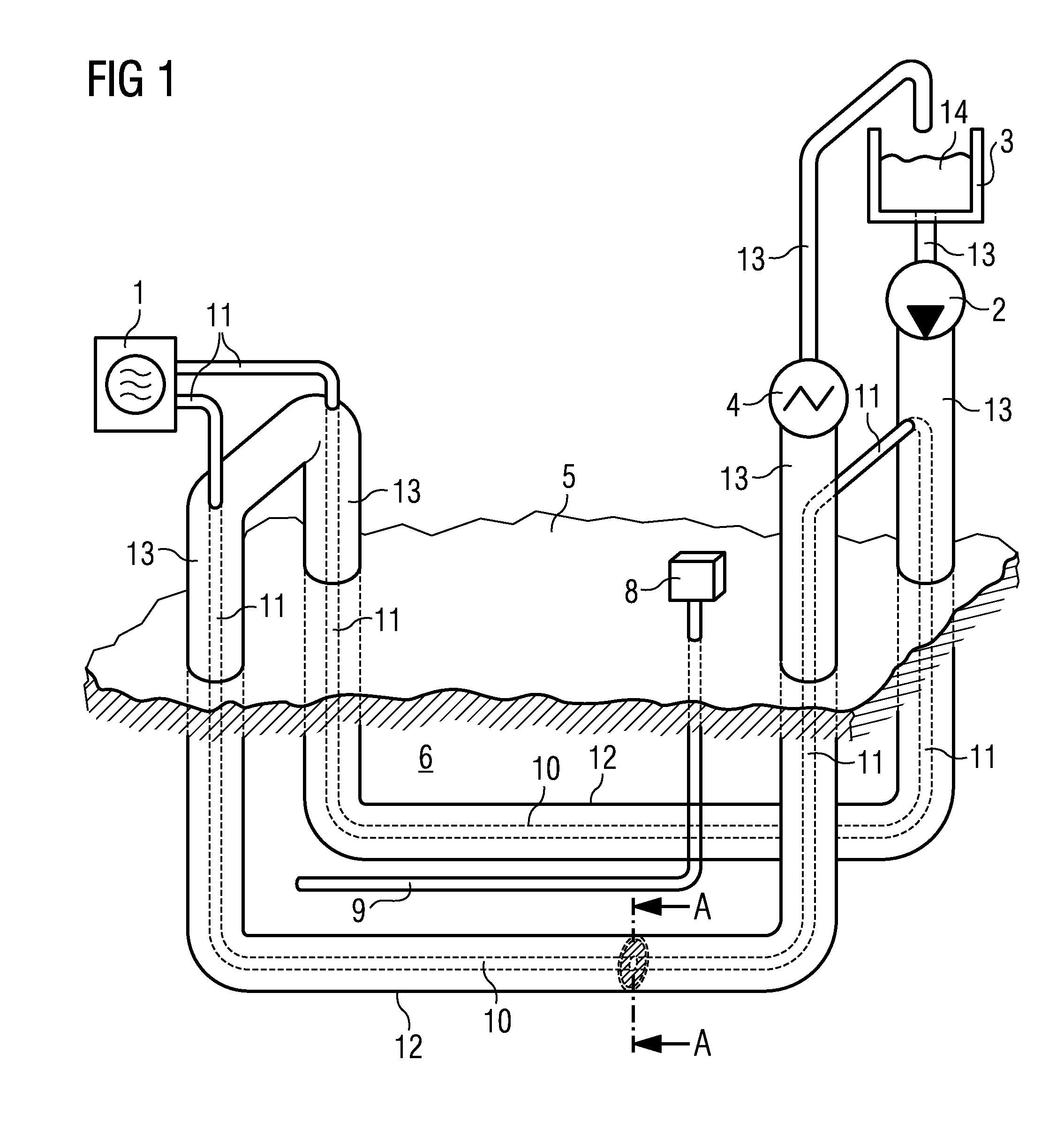 Device and method for obtaining, especially in situ, a carbonaceous substance from an underground deposit