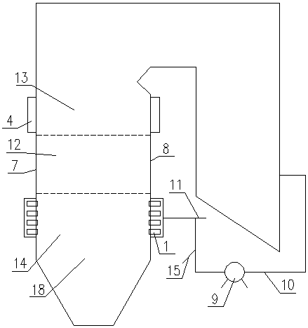 A kind of deep denitration combustion method of hedging boiler