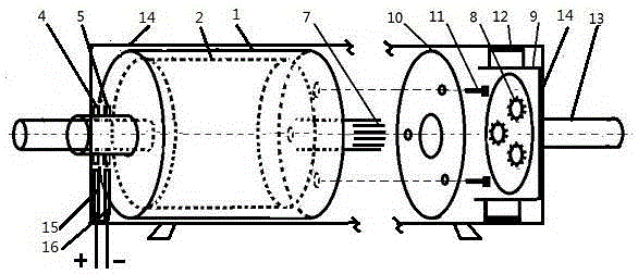 Double-rotor stepless speed-reducing generator