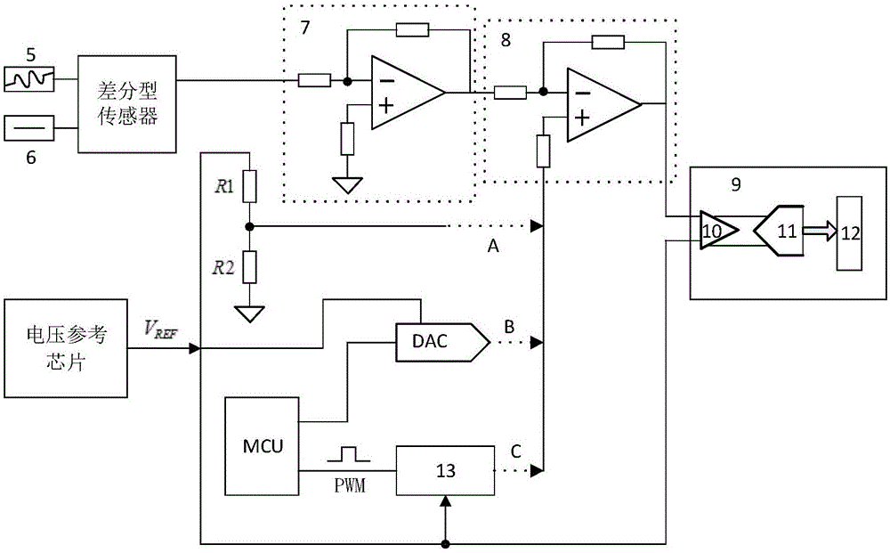 Software-controlled base line regulating circuit
