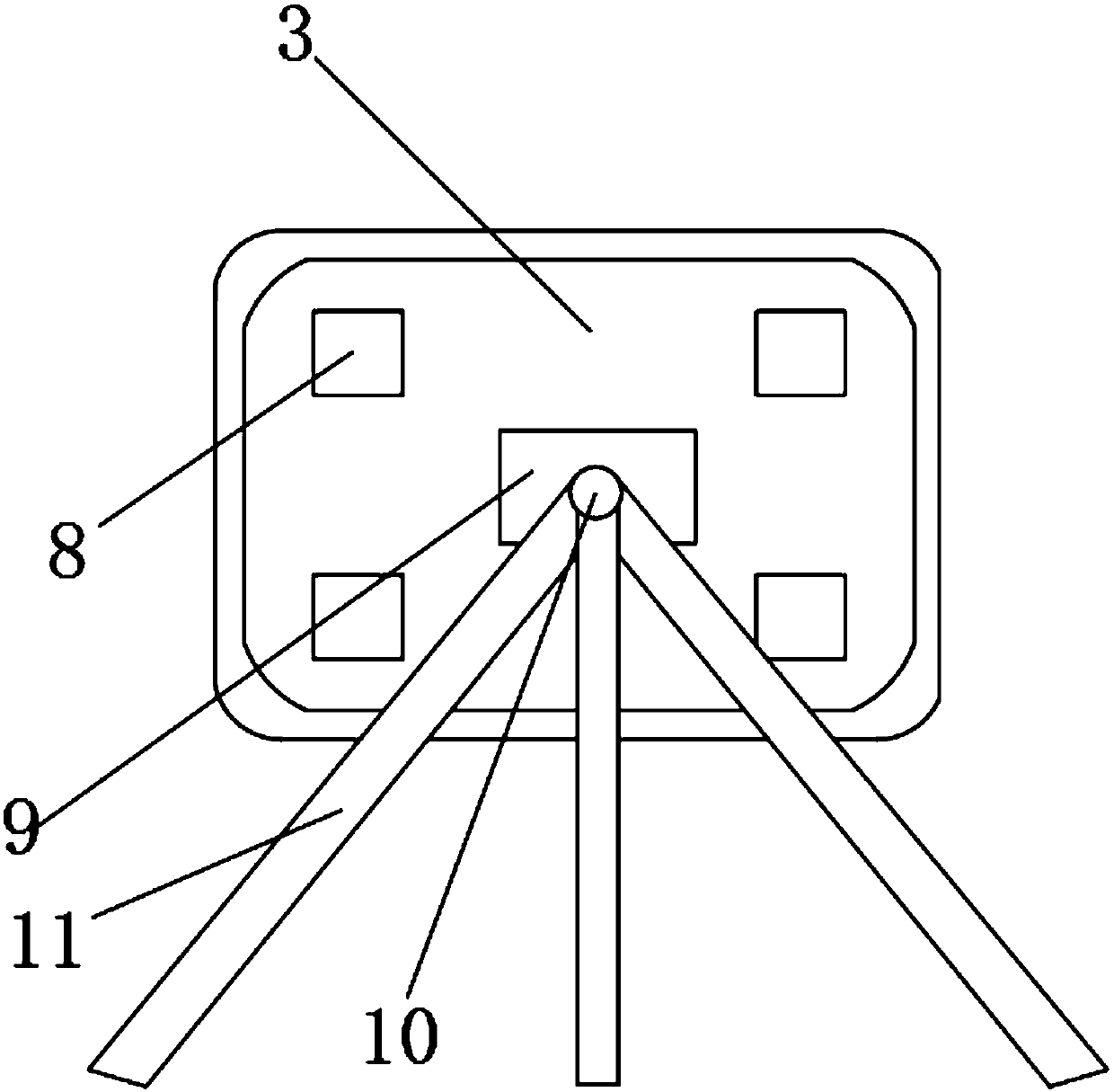 Monitoring device for water temperature of water conservancy