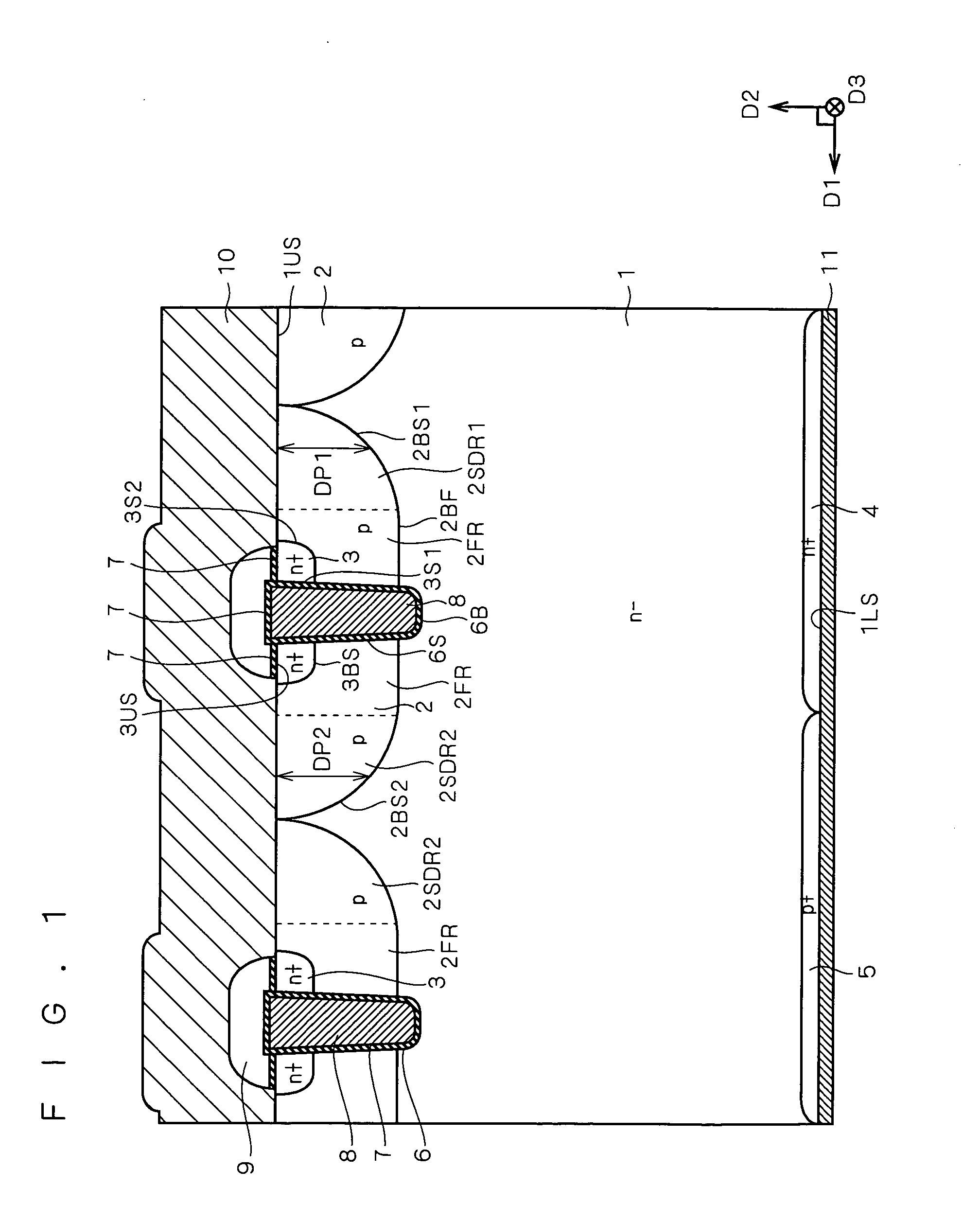 Insulated gate transistor incorporating diode