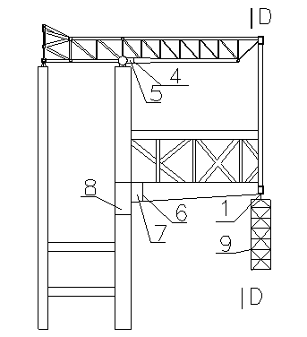 Method for regulating internal force of overhanging steel structure root member