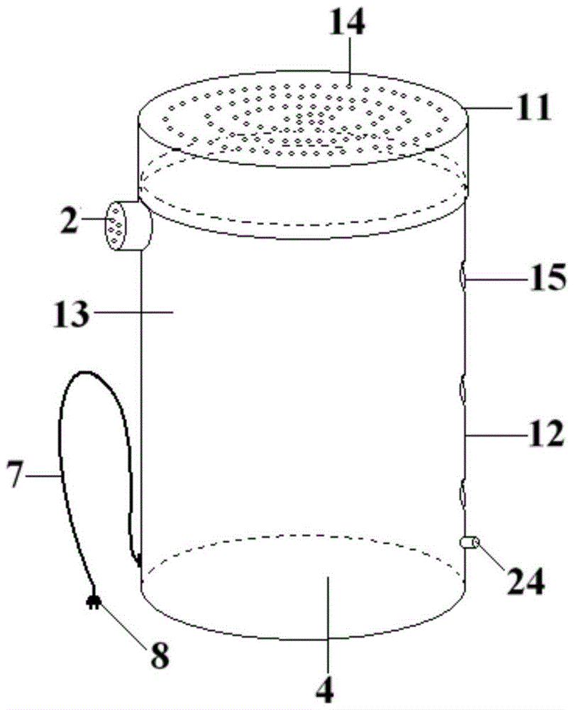 Micro-ecological self-accumulation water layered collembola feeding device