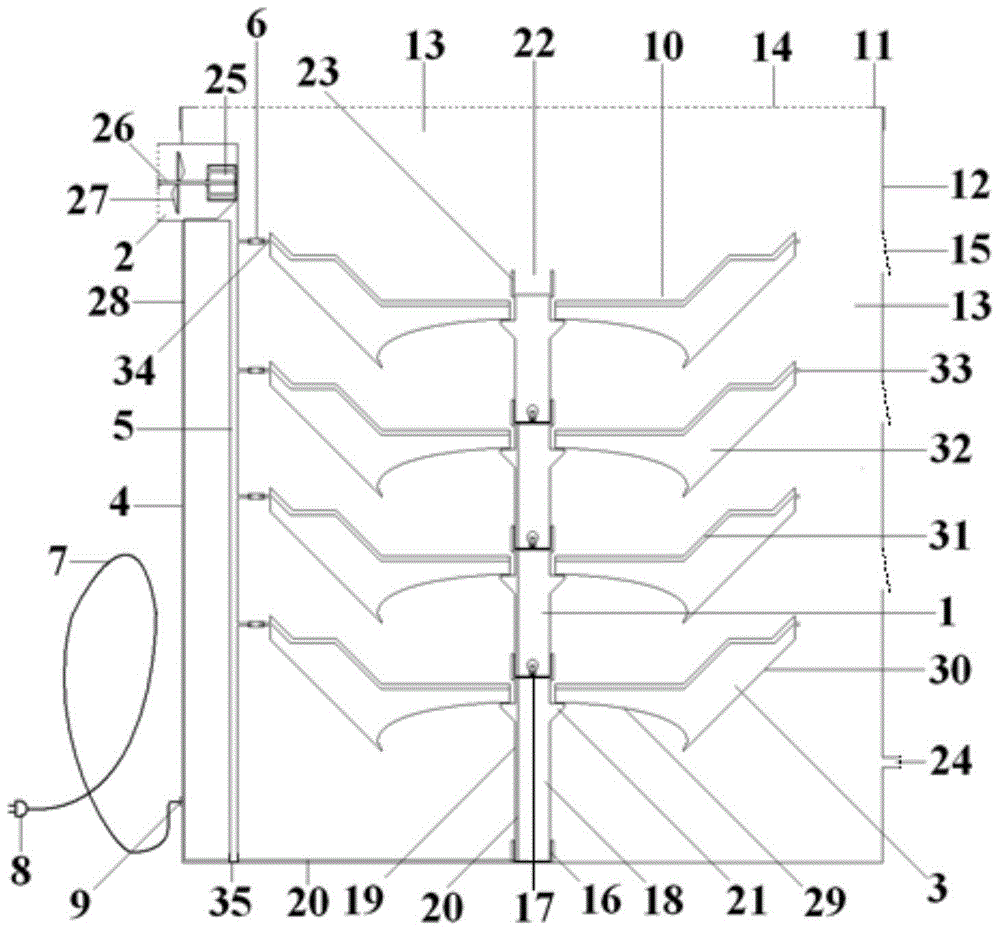 Micro-ecological self-accumulation water layered collembola feeding device