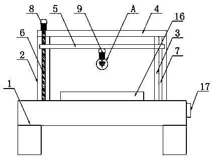 Building slate drilling device