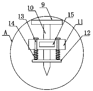 Building slate drilling device