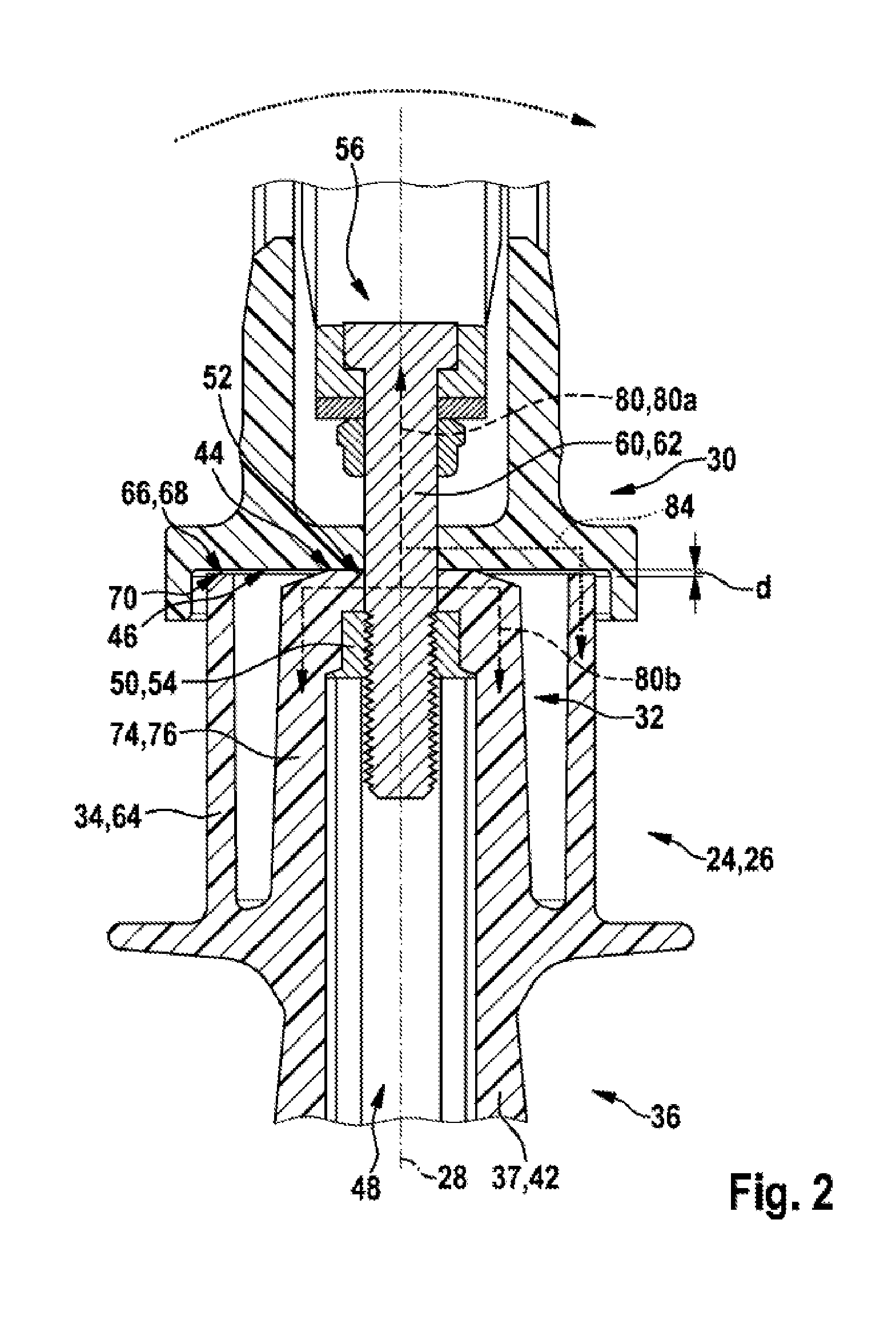 Handle device, in particular for hand tools