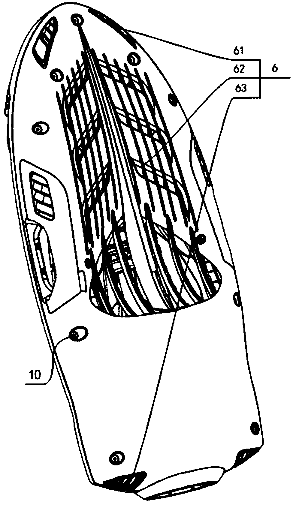 A ship hull and a method for assembling the hull