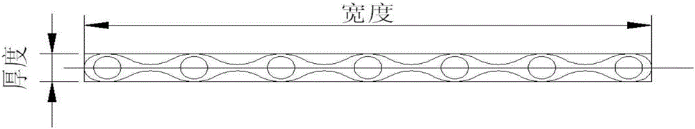 Method for preparing tire through wavy zero belt