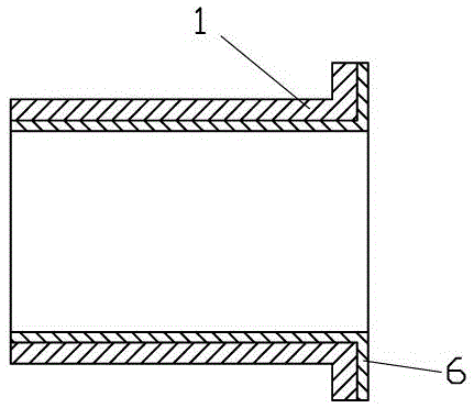 Mold for preparing blank of bimetallic thrust sliding bearing and its preparation method