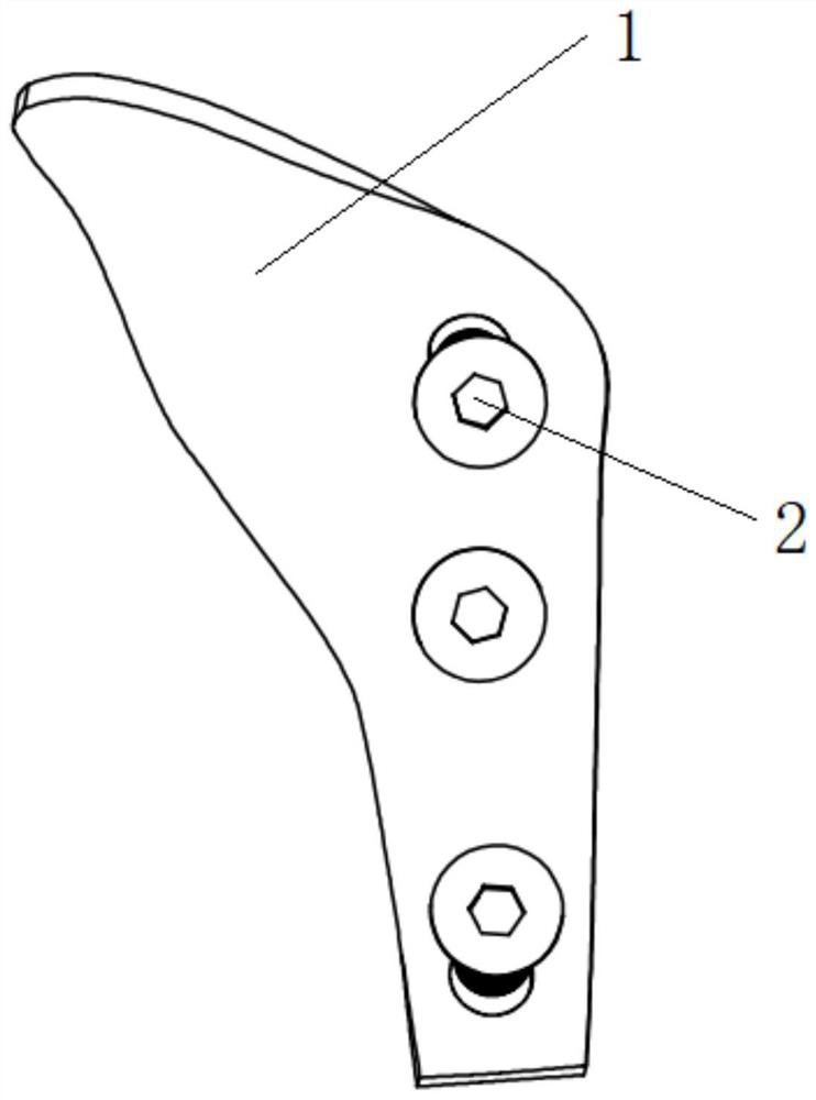 Bone screw type femoral neck fracture inner side supporting steel plate