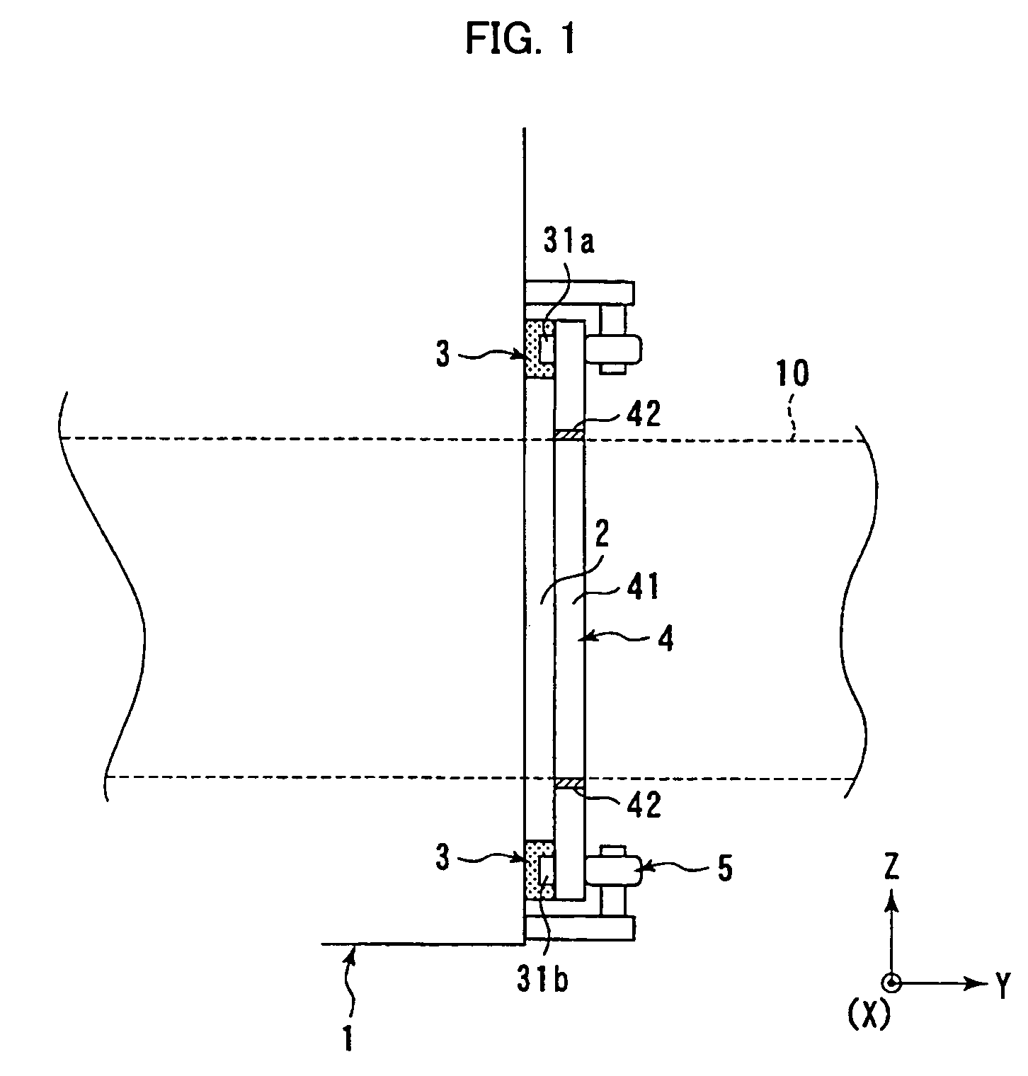 Seal structure for a wire-cut electric discharge machine