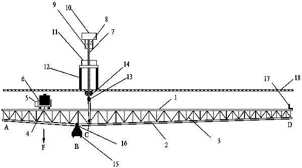 Mechanical loading mechanical experimental system and application method