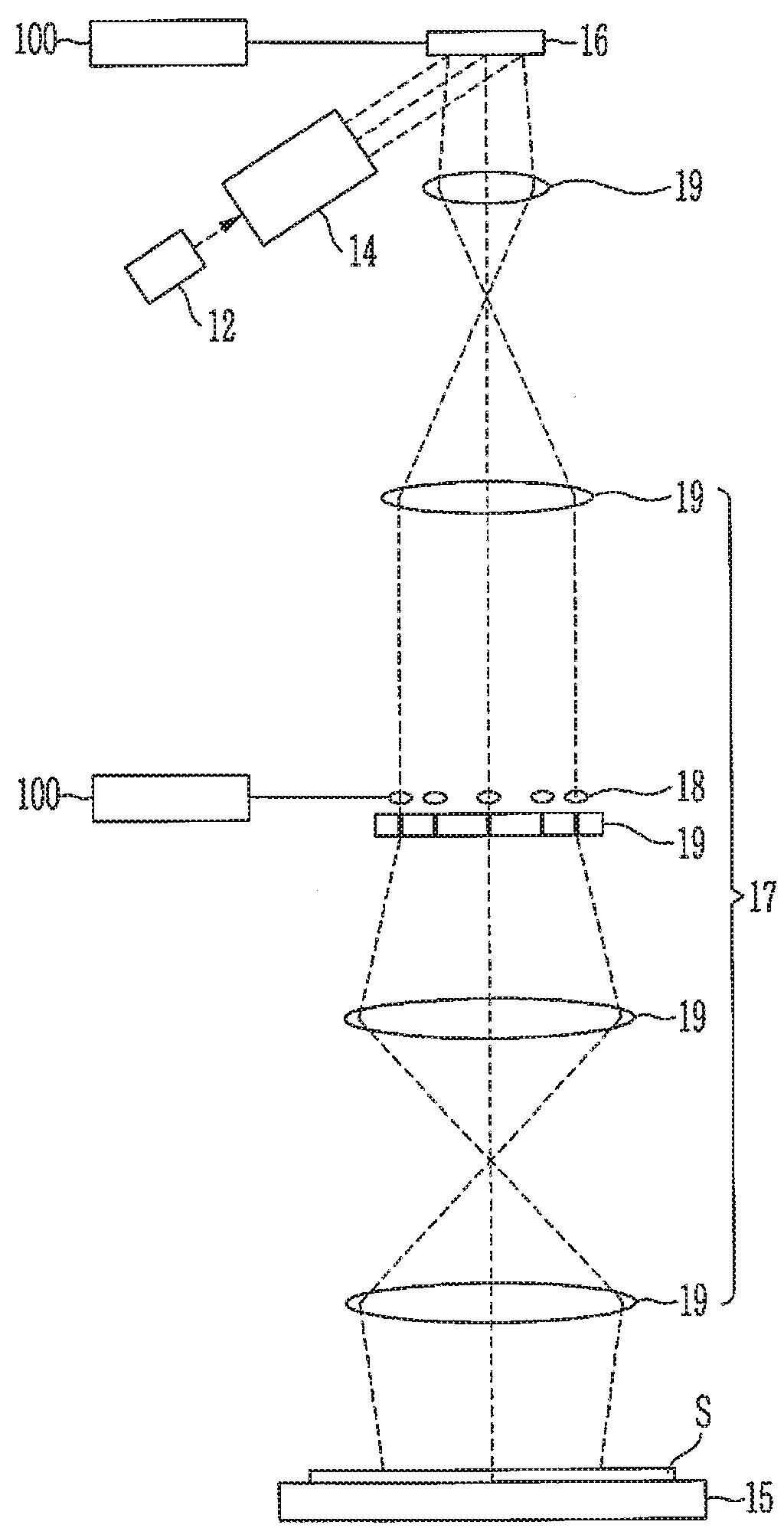Position adjusting unit of optical element and maskless exposure apparatus including the same
