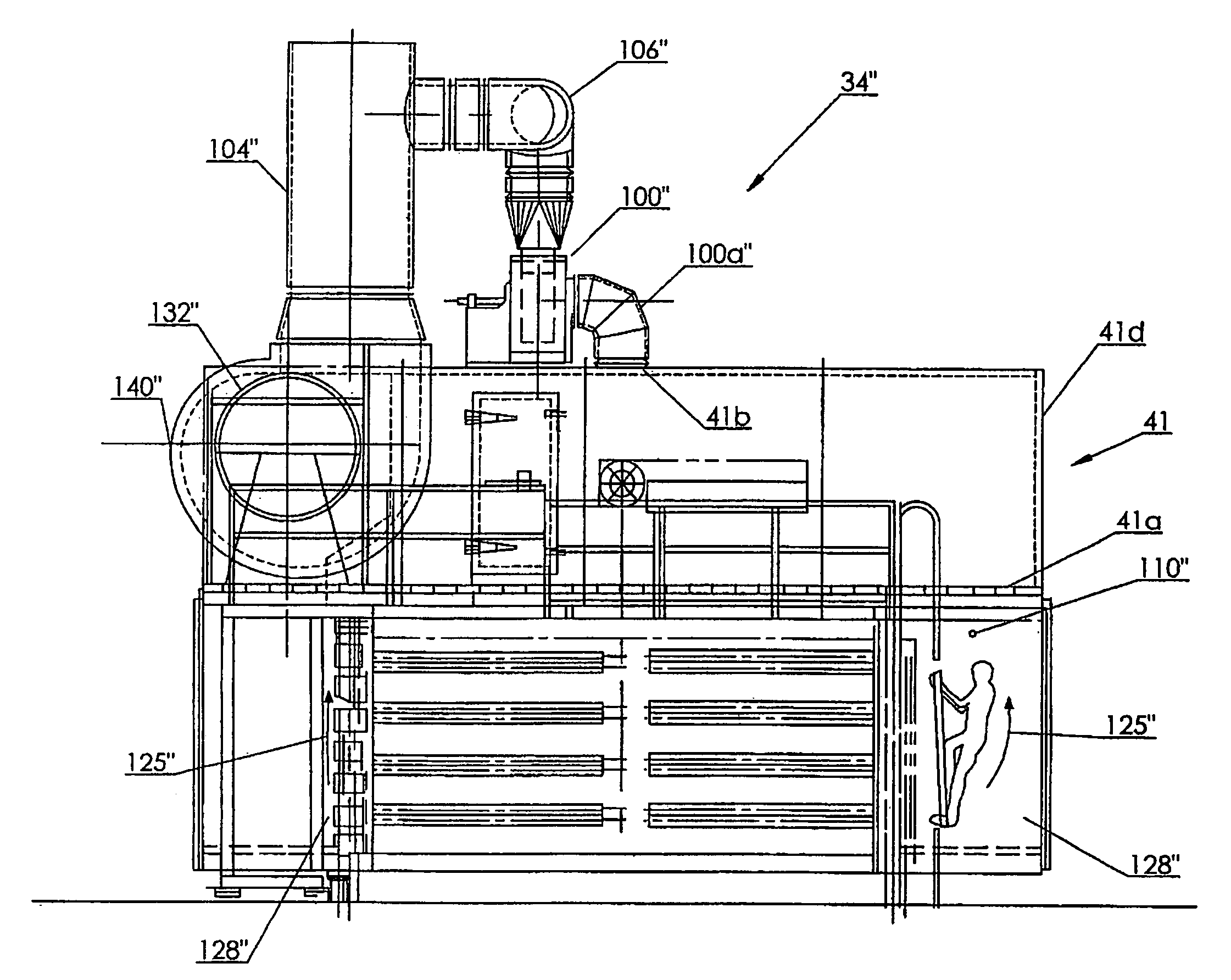 Method and apparatus for inhibiting pitch formation in the wet seal exhaust duct of a veneer dryer