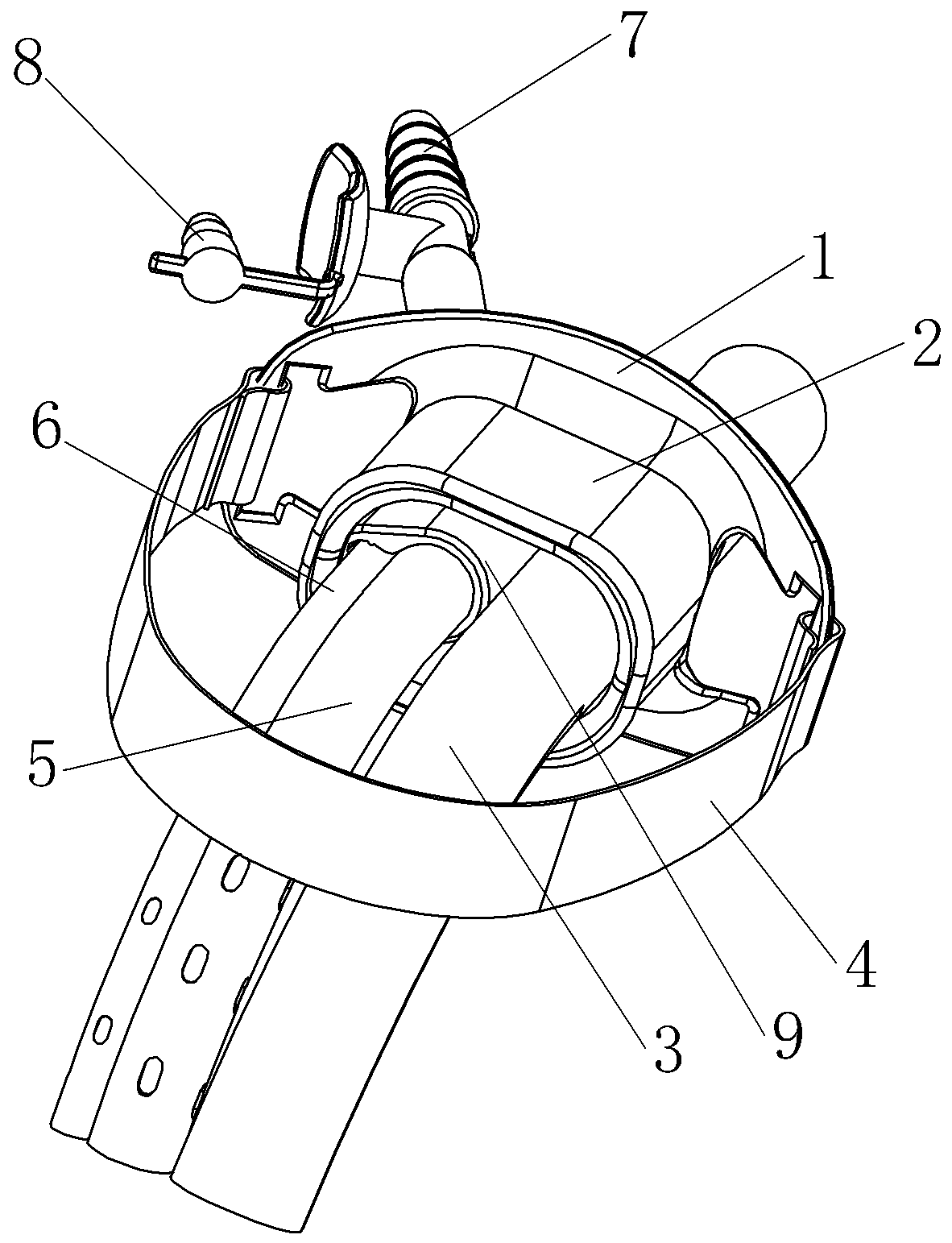 Painless gastroscopy airway management system