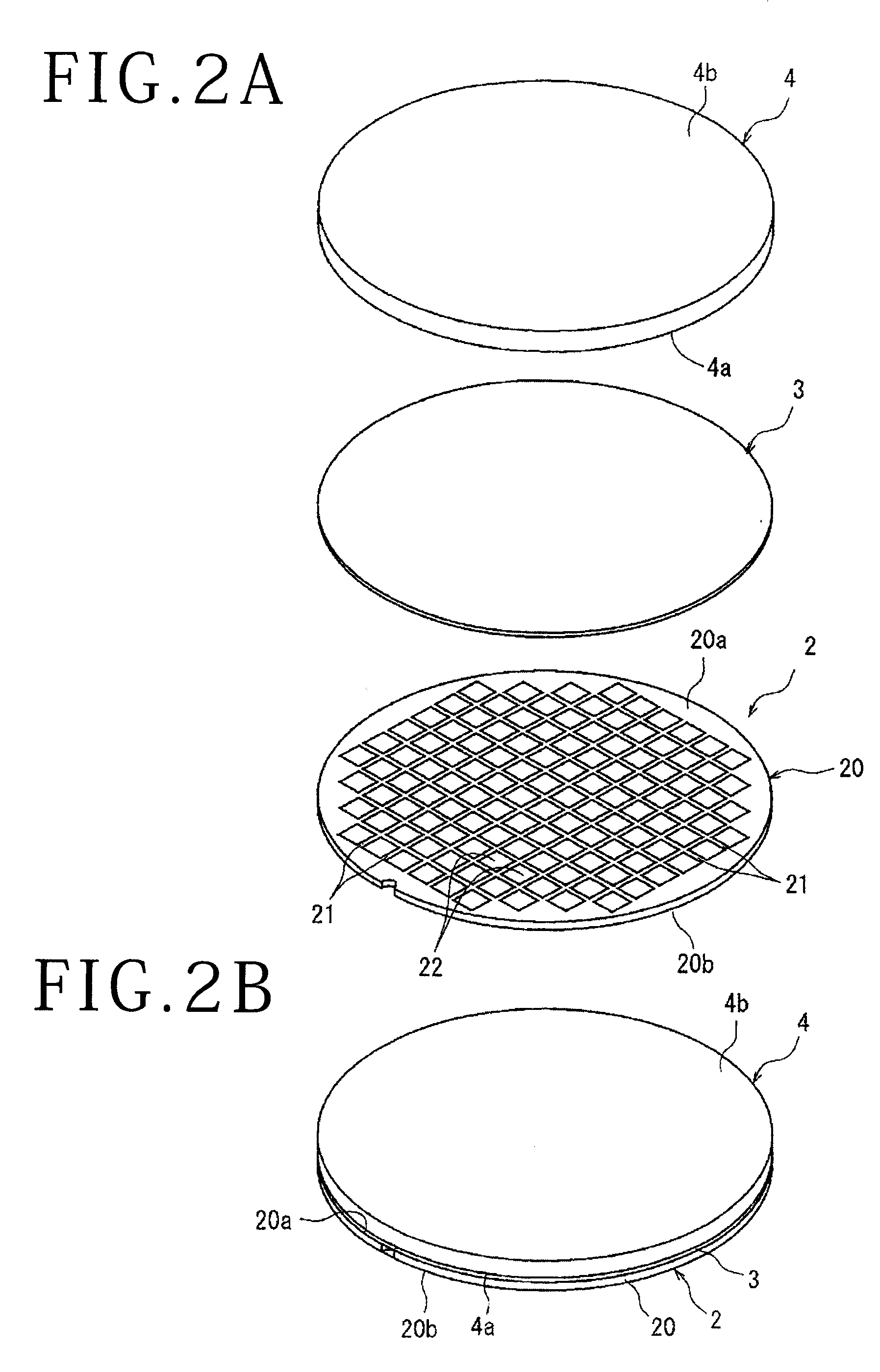 Optical device wafer processing method