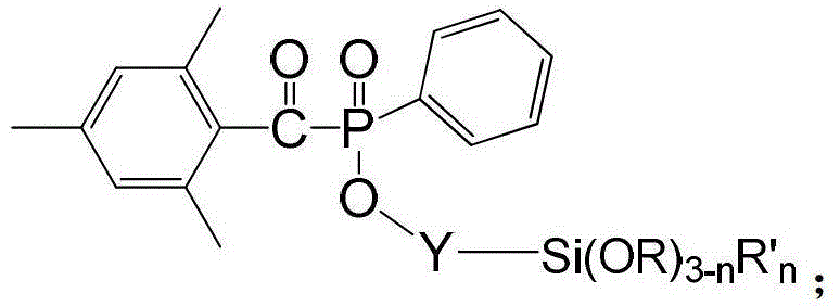 A long-wave absorption photoinitiator containing siloxane group and preparation method thereof