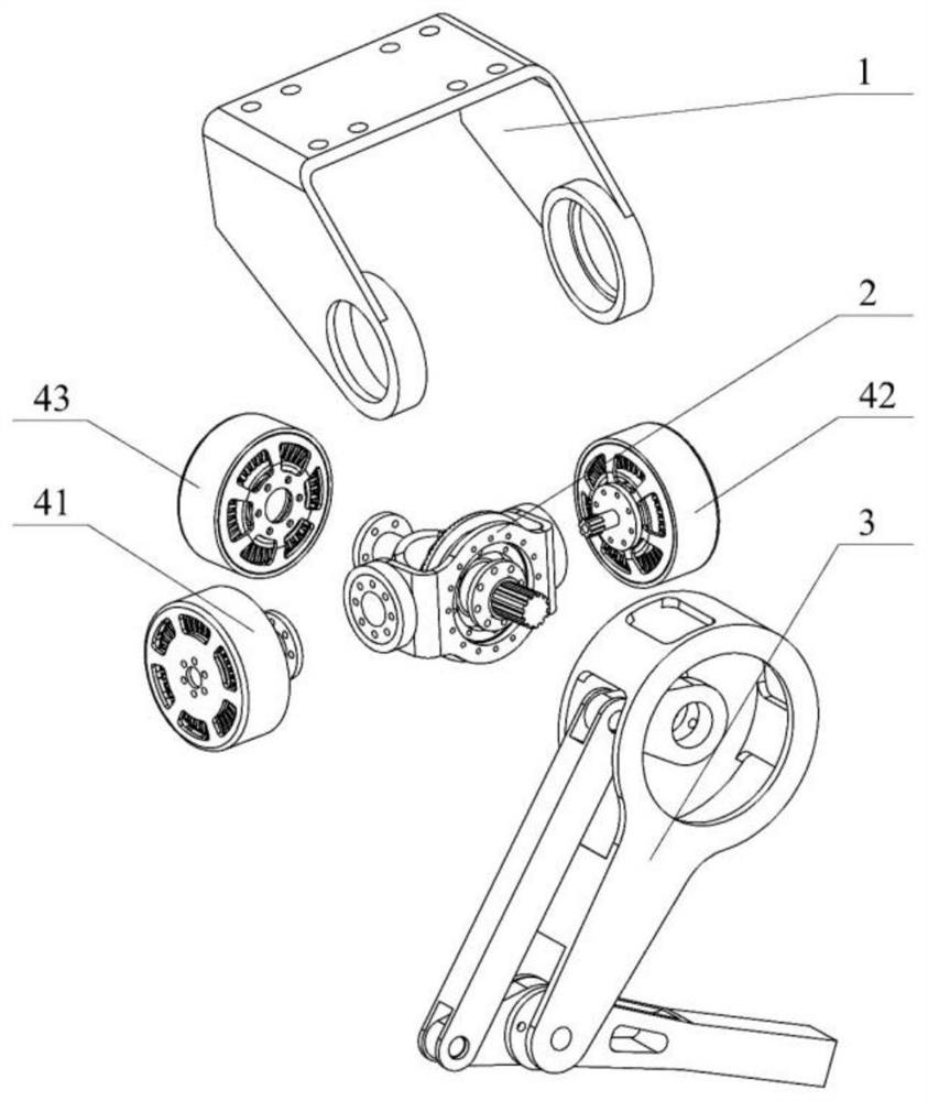 Low-inertia and high-load-bearing leg structure and foot type robot applying same