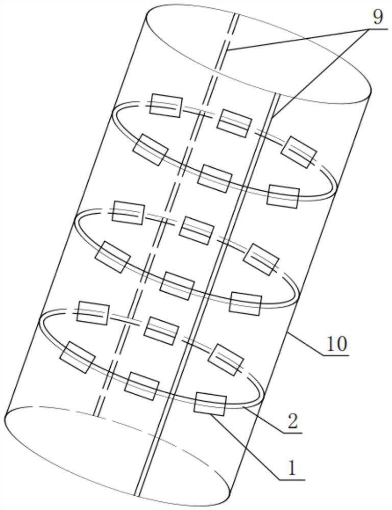 GIS shell temperature and vibration signal integrated acquisition device