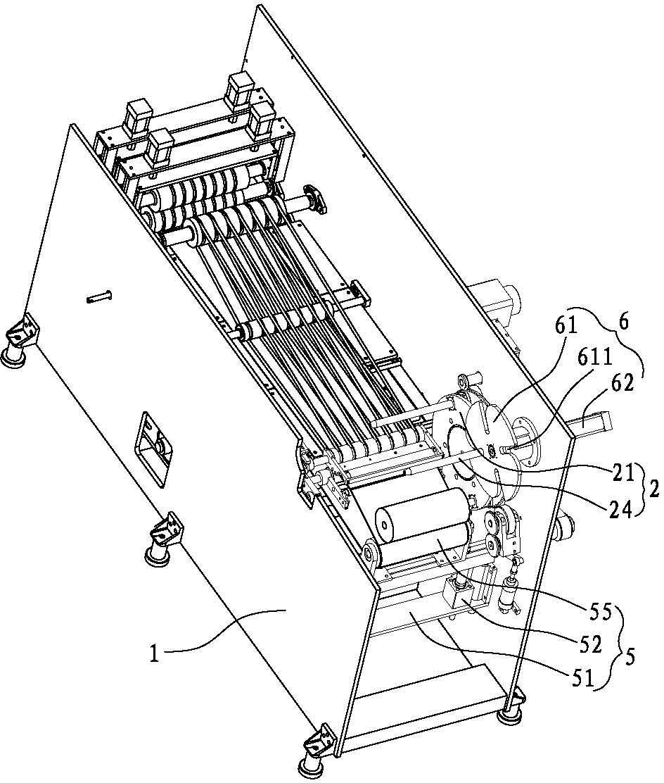 Separated roll-up device for plastic bags