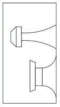 Directional sound boxes in multi-unit arc arrangement