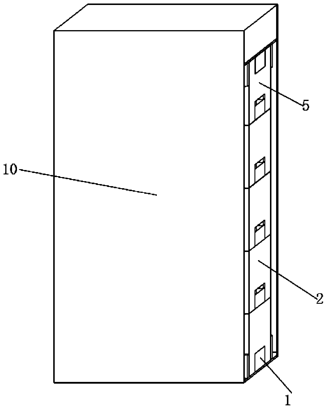 Building structure realizing rapid assembling and near-zero energy consumption