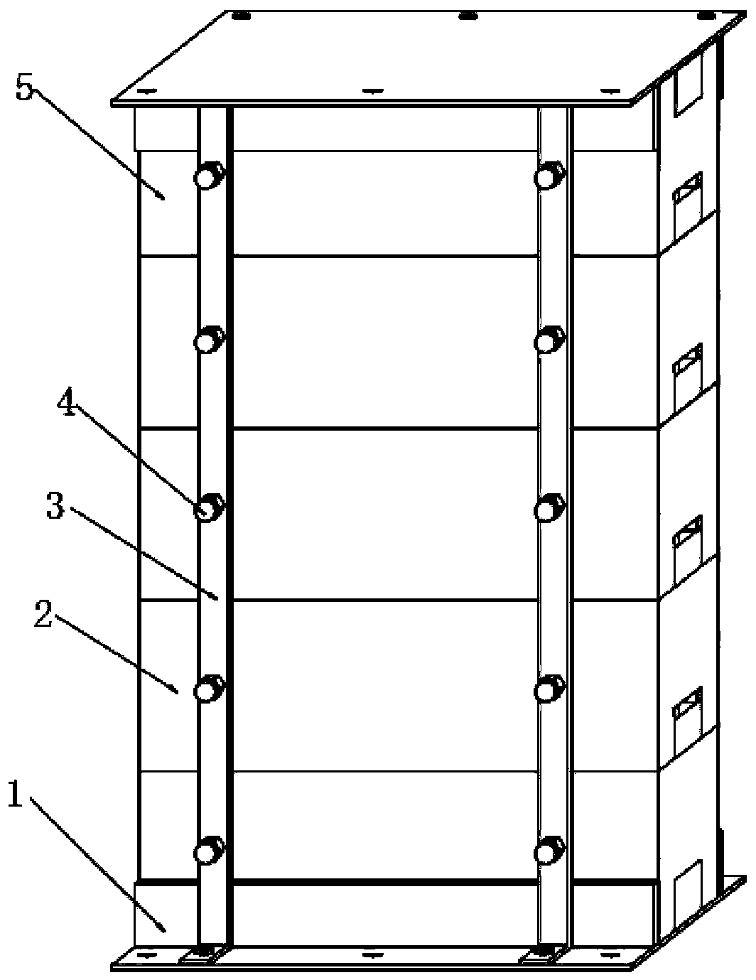 Building structure realizing rapid assembling and near-zero energy consumption