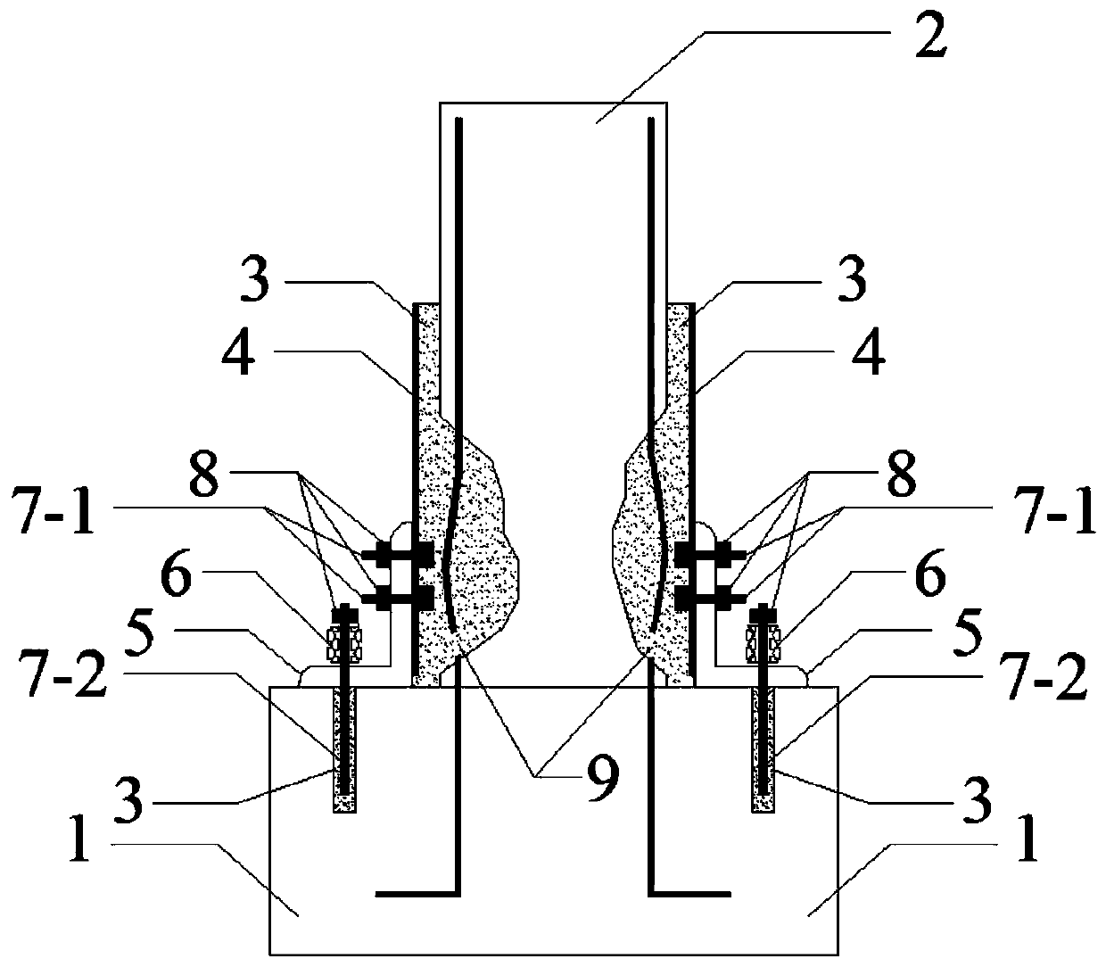 Method for quickly repairing reinforced concrete piers after earthquake