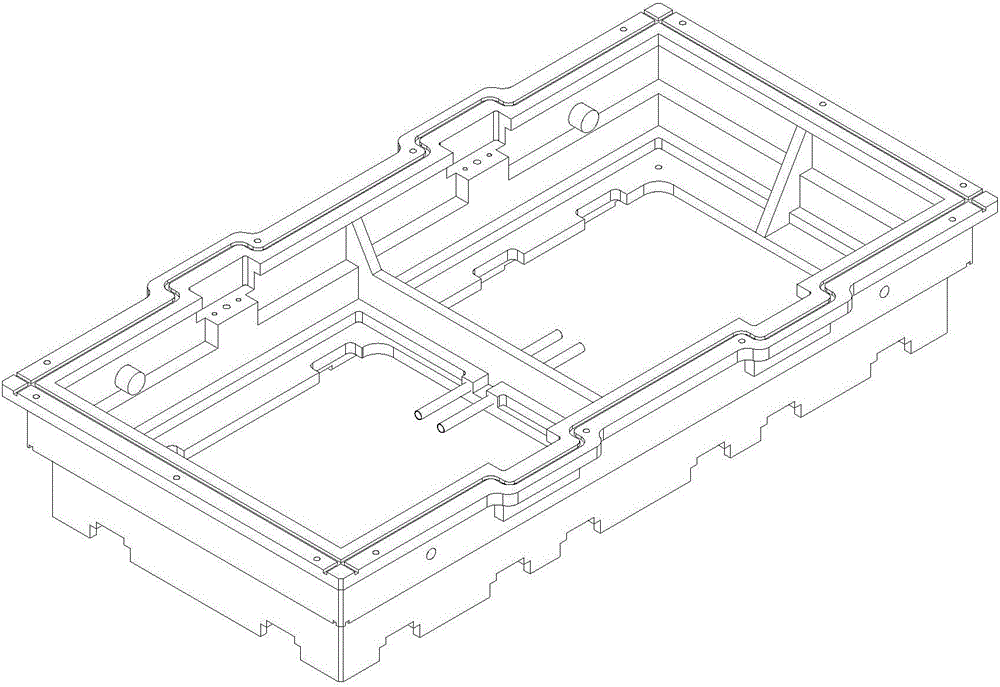 V-method model casting process for casting household appliance base