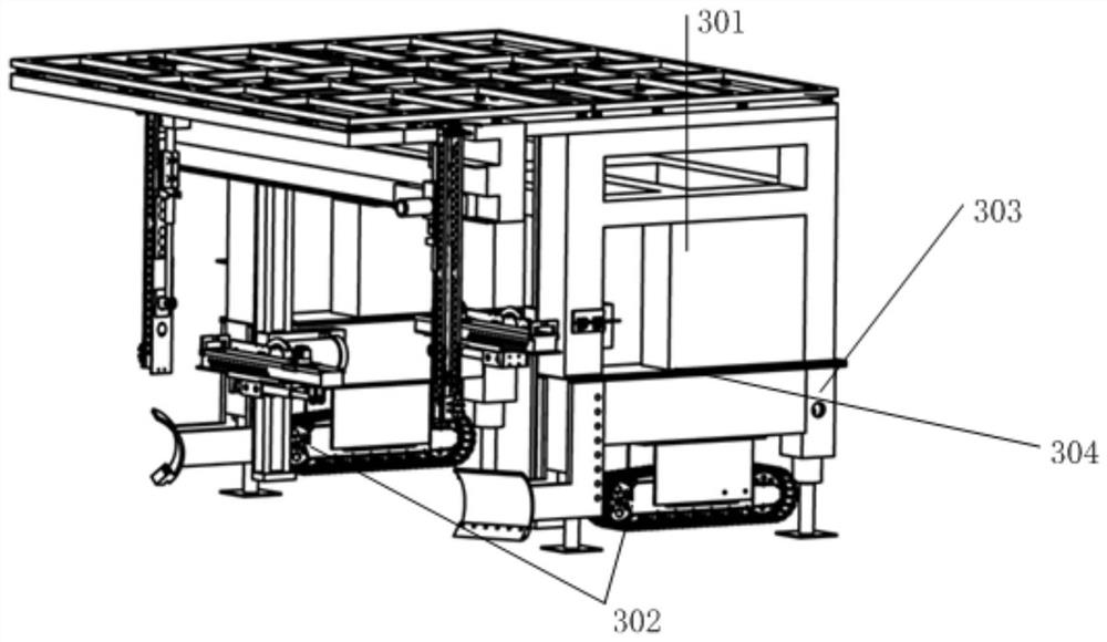 Economical gantry type intelligent tunneling robot system and working process thereof