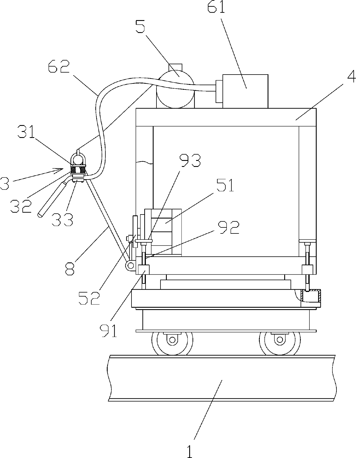 Concrete vibrating device and method