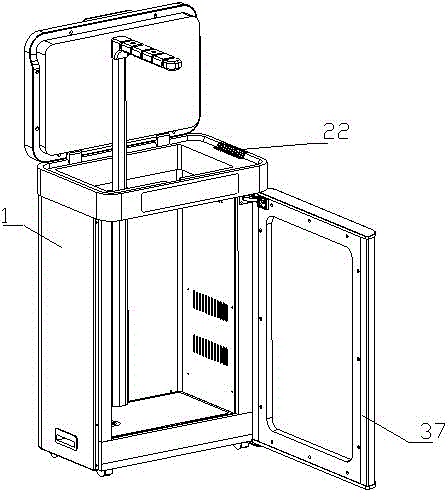 Integrated intelligent clothes drying machine