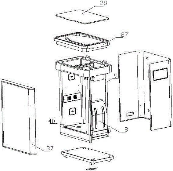 Integrated intelligent clothes drying machine