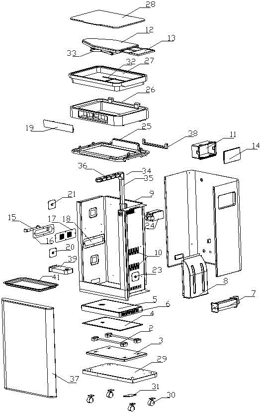 Integrated intelligent clothes drying machine