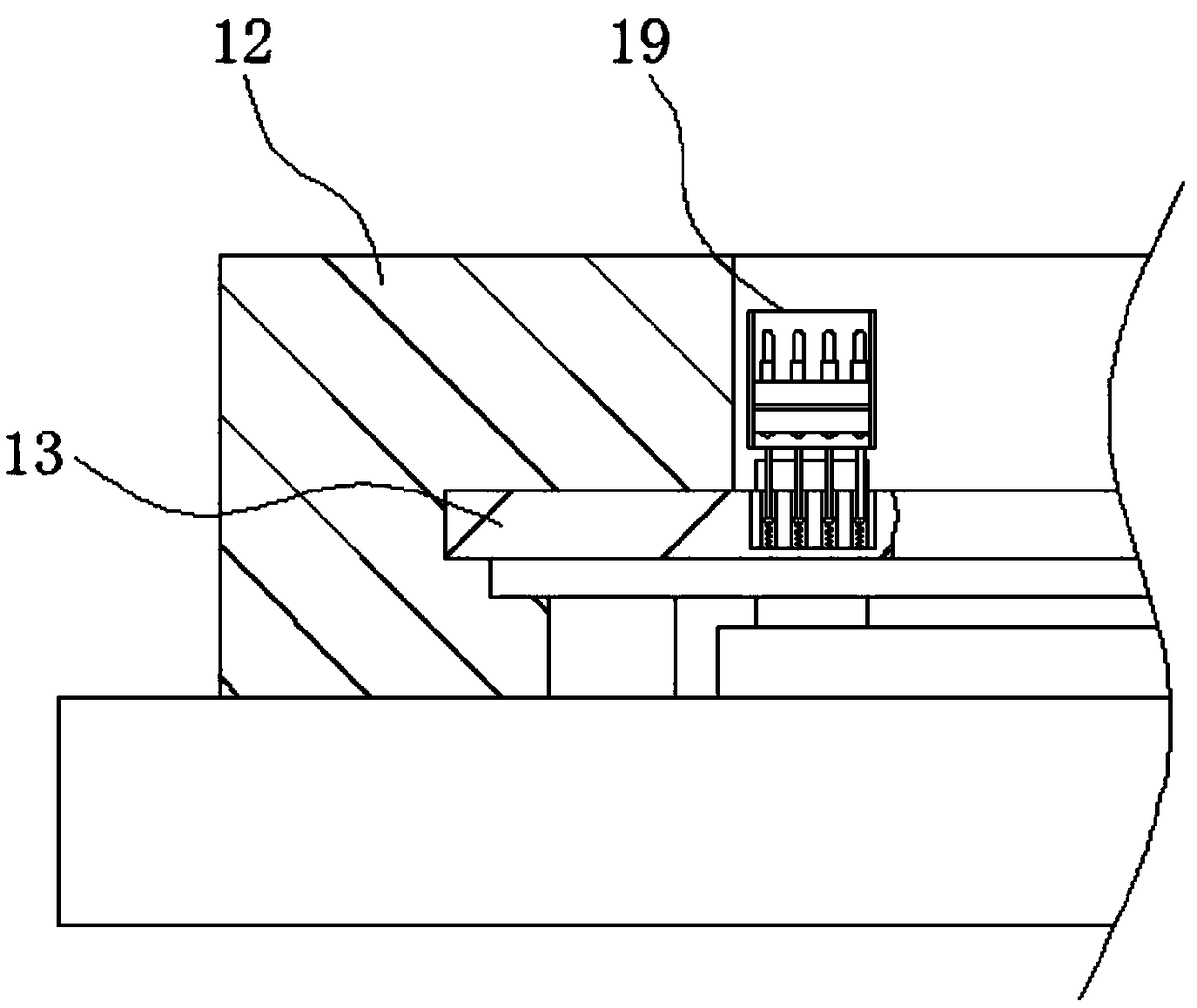 Engineering optical cable wire with intermediate joint structure