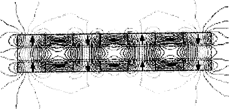 AC plate type non-core permasyn motor based on Halbach array