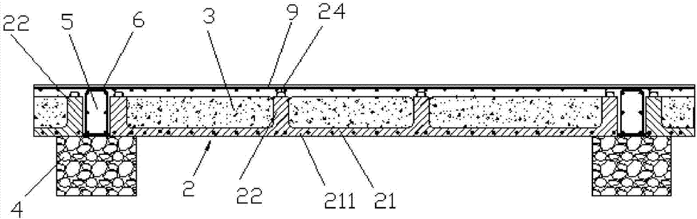 Assembling type hollow floor system with ribbed beams and core models and construction method of assembling type hollow floor system
