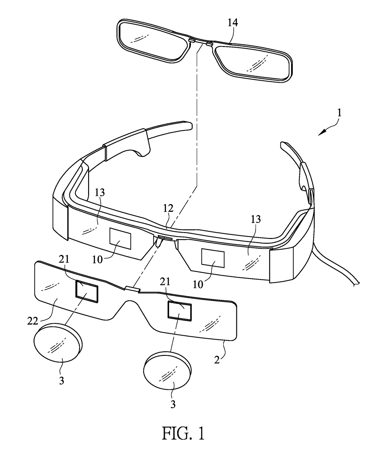 Eye-protective shade for augmented reality smart glasses